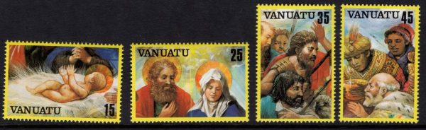 VANUATU - 1982 'CHRISTMAS - NATIVITY SCENE' Set of 4 MNH [D7806]