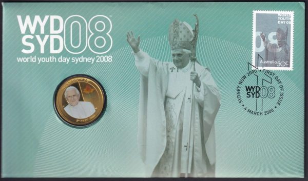 AUSTRALIA - 2008 'WORLD YOUTH DAY - Sydney' PNC $1 Coin Perth Mint [E7873]