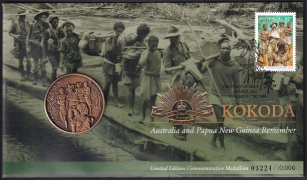 AUSTRALIA - 2010 'KOKODA - AUST & PNG Remember' Medallion Limited Issue No.9645 [E2310]