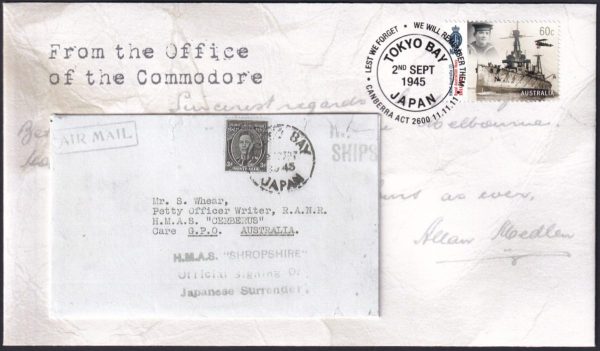 AUSTRALIA - 2011 'WARTIME LETTERS - From the Office of the Commodore' Prestige First Day Cover [D9174]