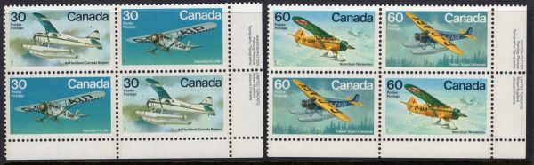 Canada - 1982 'CANADAIAN AIRCRAFT 4TH ISSUE' Corner Blocks MNH [D8919]