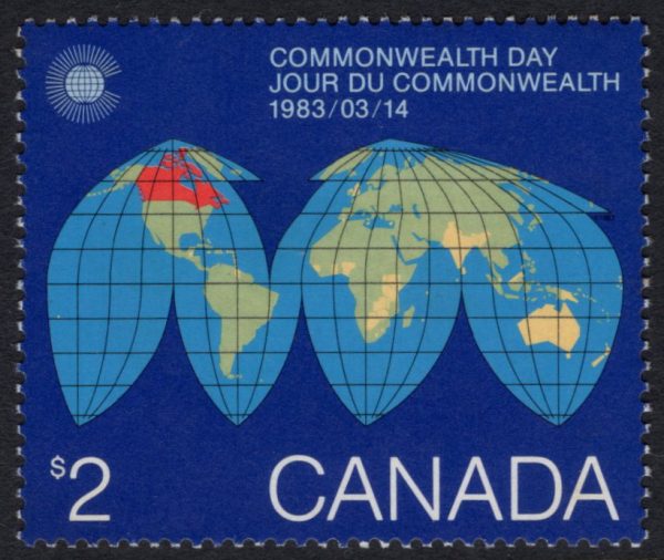 Canada - 1984 'MAP OF THE EARTH - COMMONWEALTH DAY' MNH [D8921]