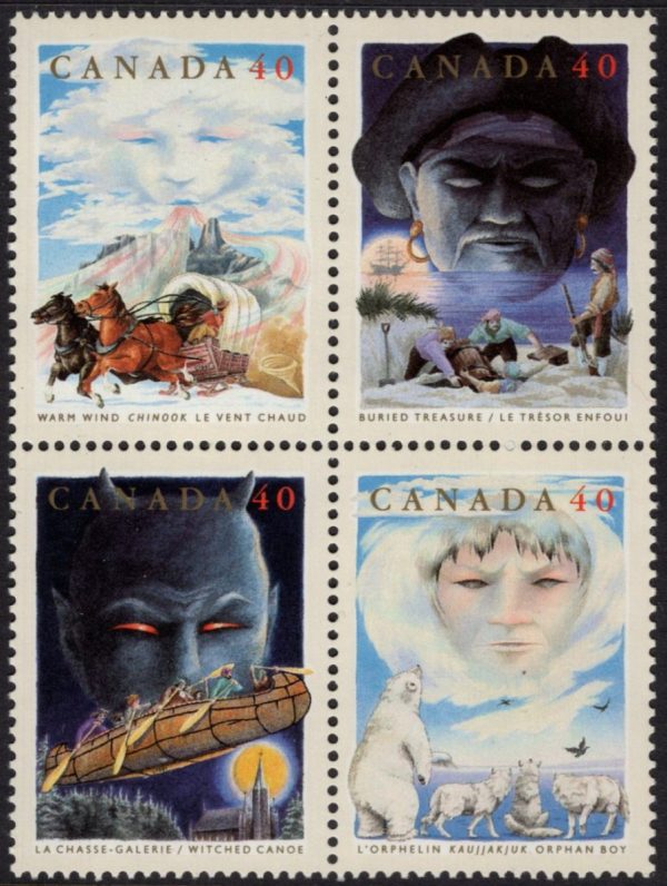 Canada - 1991 'FOLKLORE' Block of 4 MNH [D8938]