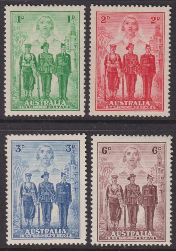 AUSTRALIA - 1940 Set to 6d Brown AIF SG 196/99 MNH Cv £50 [D9031]
