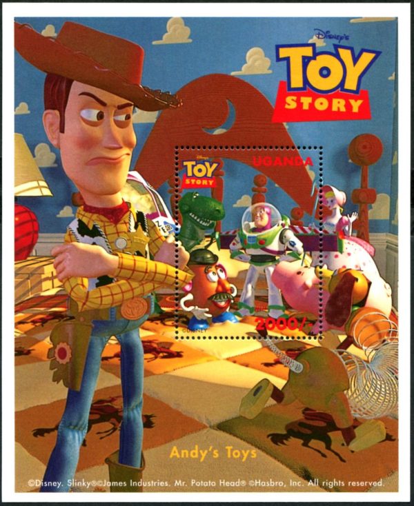 DISNEY - Uganda - 1997 'TOY STORY - Andy's Toys' Miniature Sheet MNH [D8746]