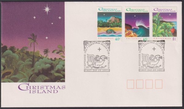 CHRISTMAS ISLAND - 1993 'CHRISTMAS' First Day Cover [D9900]