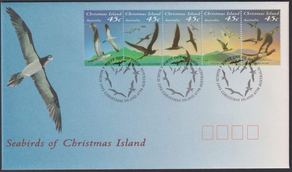 CHRISTMAS ISLAND - 1993 'SEABIRDS OF CHRISTMAS ISLAND' First Day Cover [D9898]