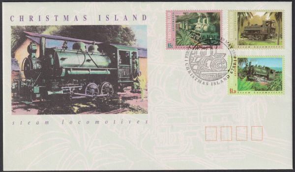 CHRISTMAS ISLAND - 1994 'STEAM LOCOMOTIVES' First Day Cover [D9903]