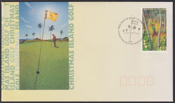 CHRISTMAS ISLAND - 1995 'GOLF' First Day Cover [D9909]