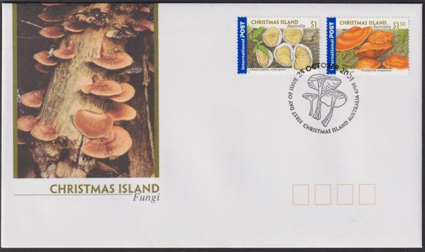 CHRISTMAS ISLAND - 2001 'FUNGI' International First Day Cover [D9959]