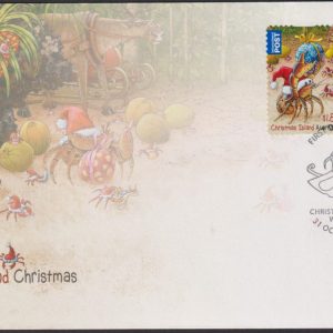 CHRISTMAS ISLAND - 2014 'CHRISTMAS' Self Adhesive First Day Cover [E0004]