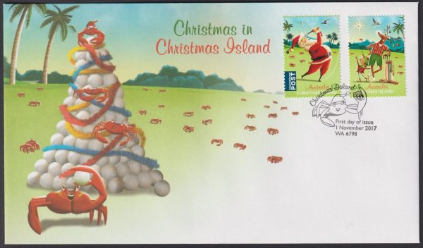 CHRISTMAS ISLAND - 2017 'CHRISTMAS' First Day Cover [E2240]