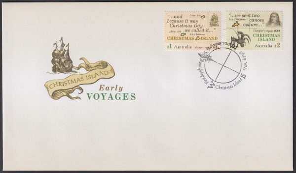 CHRISTMAS ISLAND - 2017 'EARLY VOYAGES' First Day Cover [D9985]