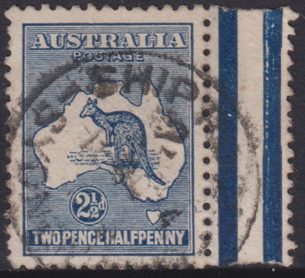 AUSTRALIA - 1913 ROO 1st Wmk 2½d INDIGO  SG 4 FU Cv $12 [D9766]