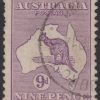 AUSTRALIA - 1913 ROO 1st Wmk 9d VIOLET  SG 10 GU Cv $40 [D9780]