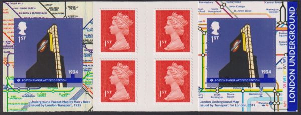 GREAT BRITAIN - 2013 '150TH ANNIVERSARY OF THE LONDON UNDERGROUND' Self Adhesive Booklet MINT [E4989]