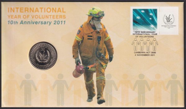 AUSTRALIA - 2011 'INTERNATIONAL YEAR OF VOLUNTEERS' PNC RAM 20c Coin [E3124]