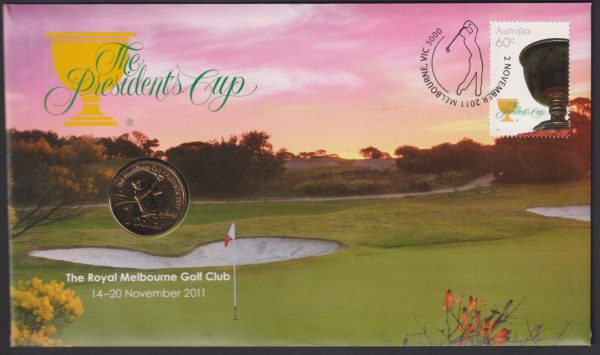 AUSTRALIA - 2011 'PRESDIENTS CUP - Royal Melbourne Golf Club' PNC RAM $1 Coin [E8495]