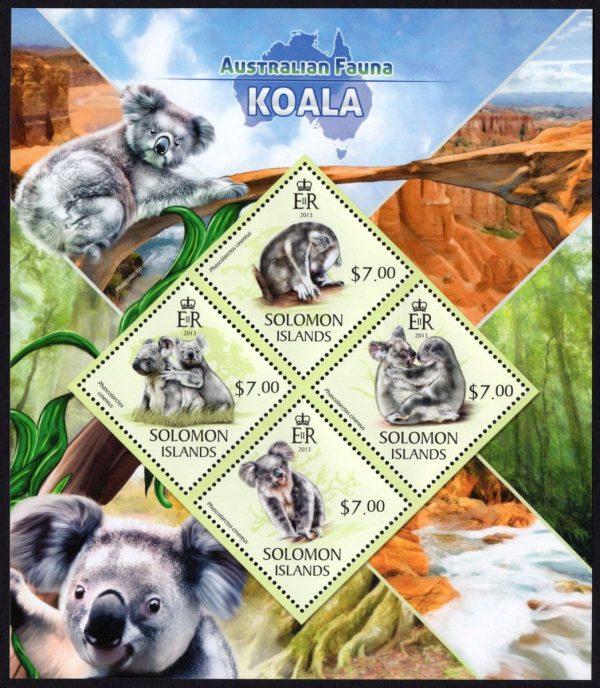 SOLOMON ISLANDS - 2013 'AUSTRALIAN FAUNA - KOALA' Miniature Sheet MNH [E0743]