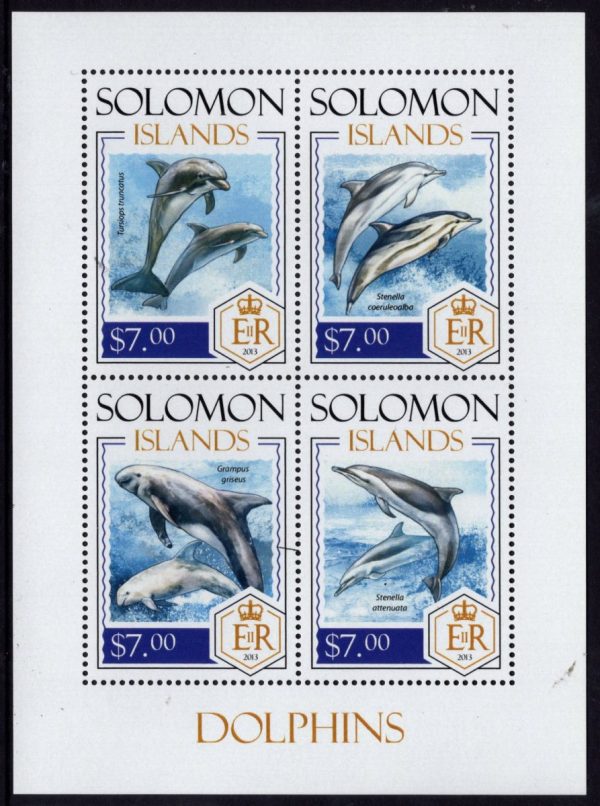 SOLOMON ISLANDS - 2013 'DOLPHINS' Miniature Sheet MNH [E0967]