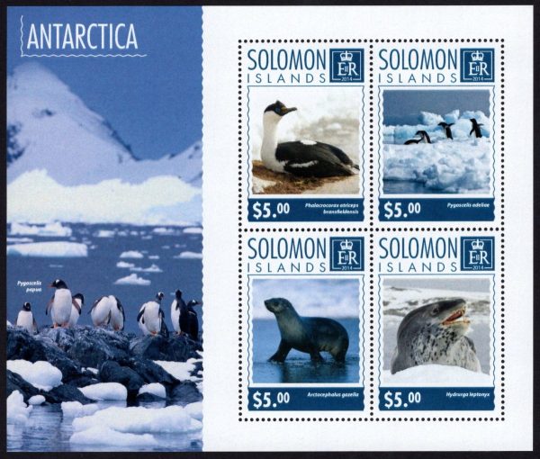 SOLOMON ISLANDS - 2014 'ANTARTICA' Miniature Sheet MNH [E0821]