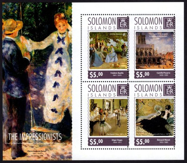 SOLOMON ISLANDS - 2014 'THE IMPRESSIONISTS' Miniature Sheet MNH [E0825]