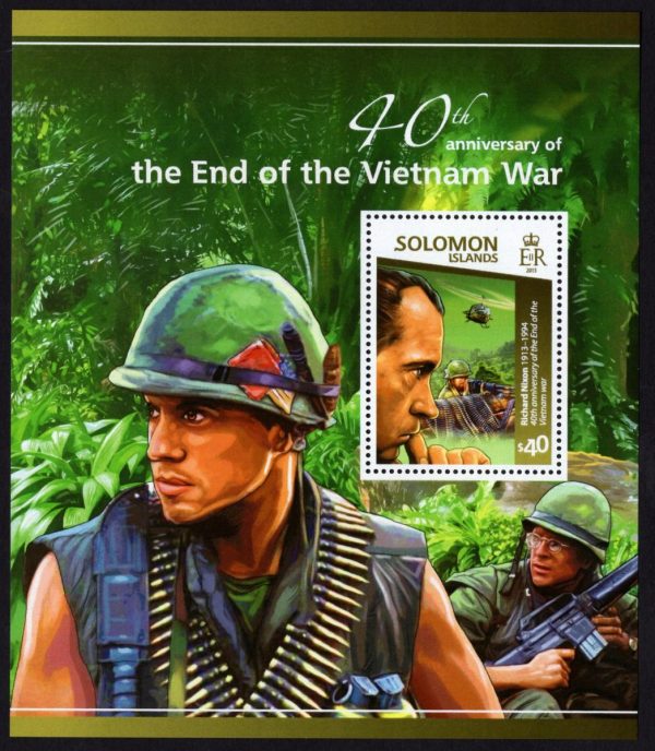 SOLOMON ISLANDS - 2015 '40TH ANNIVERSARY OF THE END OF VIETNAM WAR' Miniature Sheet $40 MNH [E0916]