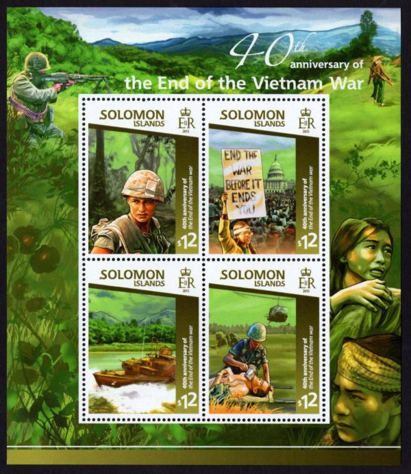 SOLOMON ISLANDS - 2015 '40TH ANNIVERSARY OF THE END OF VIETNAM WAR' Miniature Sheet MNH [E0917]