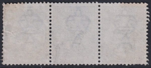 AUSTRALIA - 1913 ROO 1st Wmk 2½d 'INDIGO' Strip x3 SG 4 FU Cv $120 [E1025]