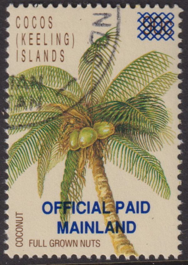 COCOS (KEELING) ISLANDS - 1991 OFFICIAL PAID MAINLAND  SG Ø3 CTO Cv £90 [E1299]