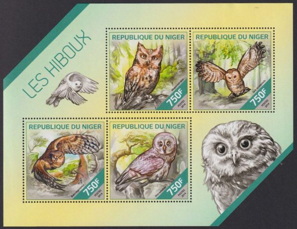 REPUBLIC of NIGER - 2014 'OWLS' Miniature Sheet MNH [E1546]