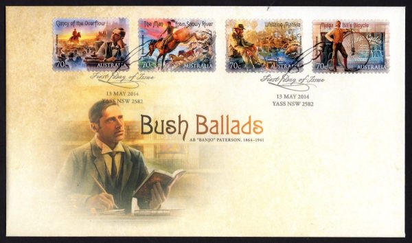 AUSTRALIA - 2014 'BUSH BALLADS' First Day Cover Self Adhesive [E2071]