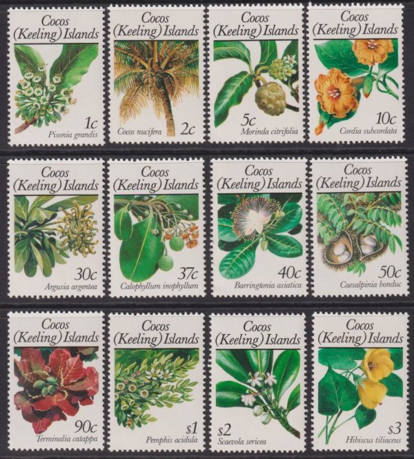 COCOS (KEELING) ISLANDS - 1988 'FLORA' Set of 12 MNH [E7361]
