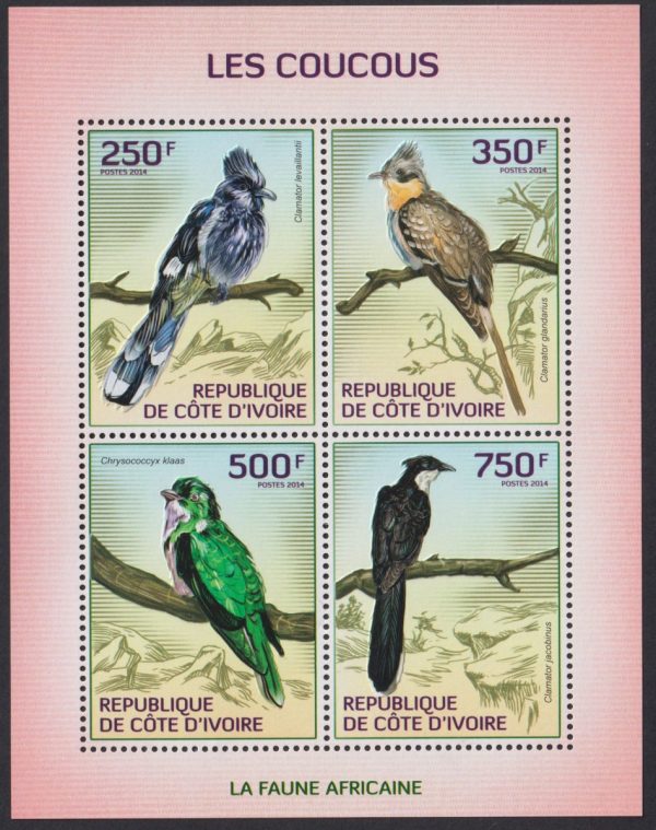 IVORY COAST - 2014 'COCKOOS' Miniature Sheet MNH [E1946]