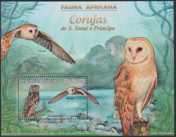 SAO TOME PRINCIPE - 2013 'AFRICAN OWLS' Miniature Sheet MNH [E7903]