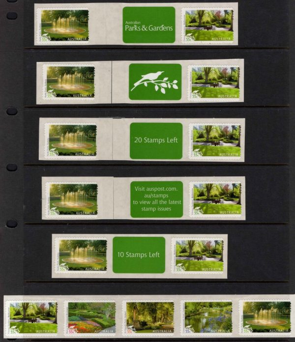Australia - 2009 'AUSTRALIAN PARKS AND GARDENS' Self Adhesive Collector Set MINT [E3084]