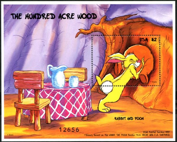 DISNEY - Micronesia - 1998 'HUNDRED ACRE WOOD - Winnie the Pooh' Miniature Sheet MNH [E2560]