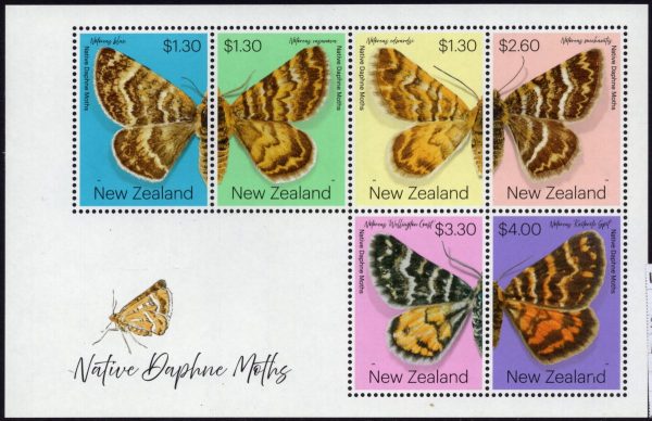 New Zealand - 2020 'NATIVE DAPHNE MOTH' Miniature Sheet MNH [E3010]