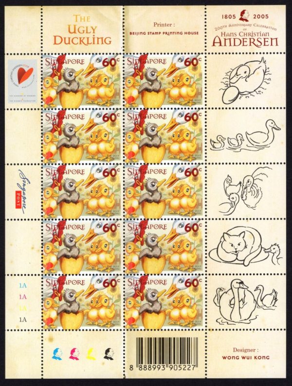 Singapore - 2005 'THE UGLY DUCKLING ' Sheetlet MNH [E3024]