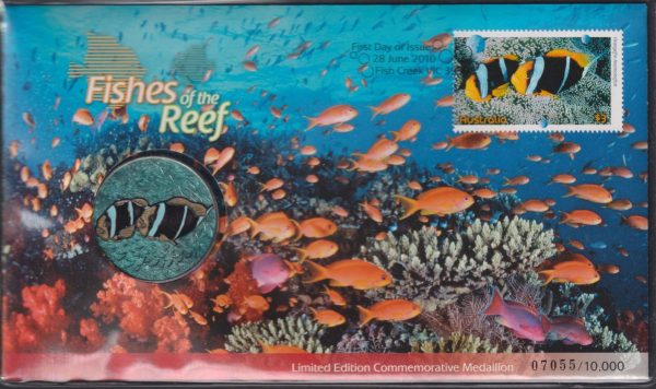 AUSTRALIA - 2010 'FISHES OF THE REEF' Medallion Limited Issue [E3447]