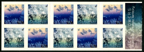 AAT - 2016 'ICE FLOWERS' Self Adhesive Booklet Mint [E9215]