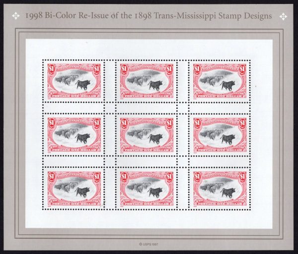USA - 1998 'CENTENARY OF TRANS-MISSISSIPPI' Sheetlet MNH [E3264]