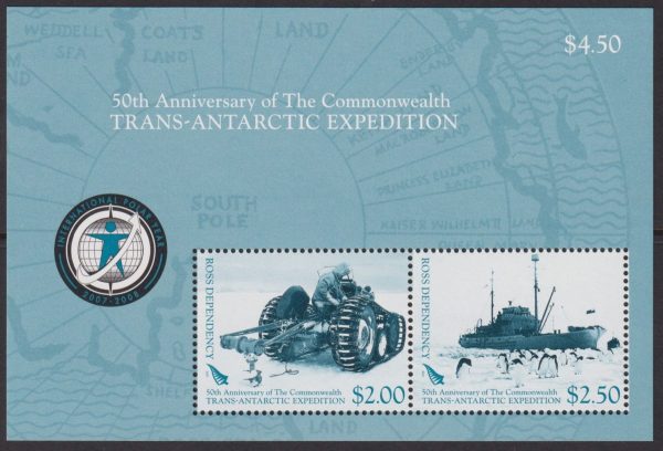 ROSS DEPENDENCY - 2007 '50th ANNIVERSARY of COMMONWEALTH TRANS-ANTARCTIC EXPEDITION' Miniature Sheet MNH [E6025]