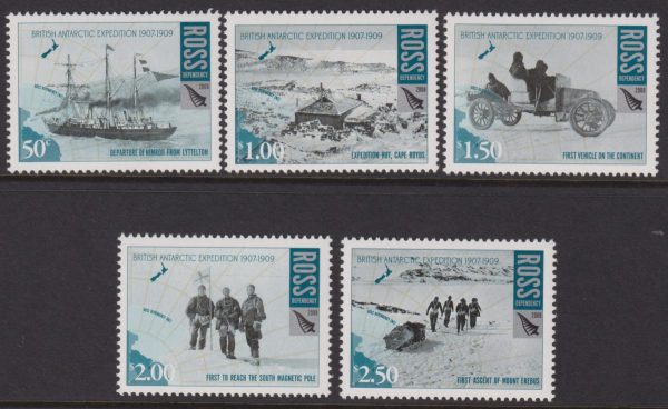 ROSS DEPENDENCY - 2008 'CENTENARY of BRITISH ANTARCTIC EXPEDITION' Set of 5 MNH [E9048]