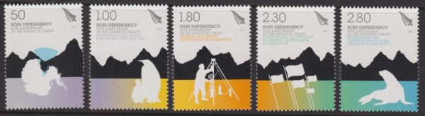 ROSS DEPENDENCY - 2009 '50th ANNIVERSARY of ANTARCTIC TREATY' Set of 5 MNH [E8269]