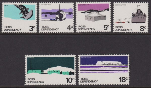 ROSS DEPENDENCY - 1972 'SCOTT'S BASE DEFINITIVES' Set of 6 MNH [E4085]