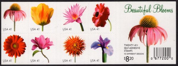 USA - 2007 'FLOWERS' Self Adhesive Booklet MINT [E3965]