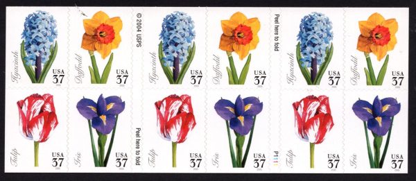 USA - 2005 'SPRING FLOWERS' Self Adhesive Booklet MINT [E3975]