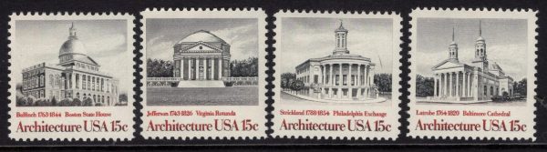 USA - 1979 'AMERICAN ARCHITECTURE' Set of 4 MNH [E3593]