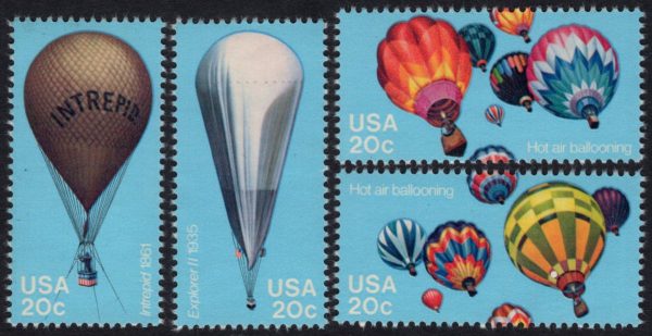 USA - 1983 'BICENTENARY OF MANNED FLIGHT' Set of 4 MNH [E3589]